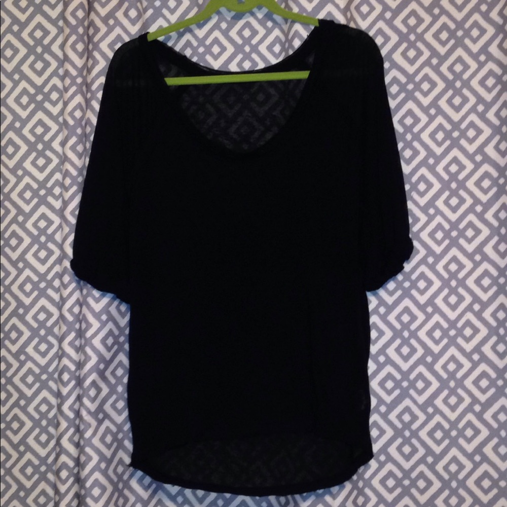Black oversized shirt!